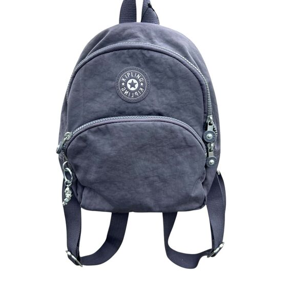 Kipling Paola deep stone gray small backpack travel school career - Picture 1 of 7